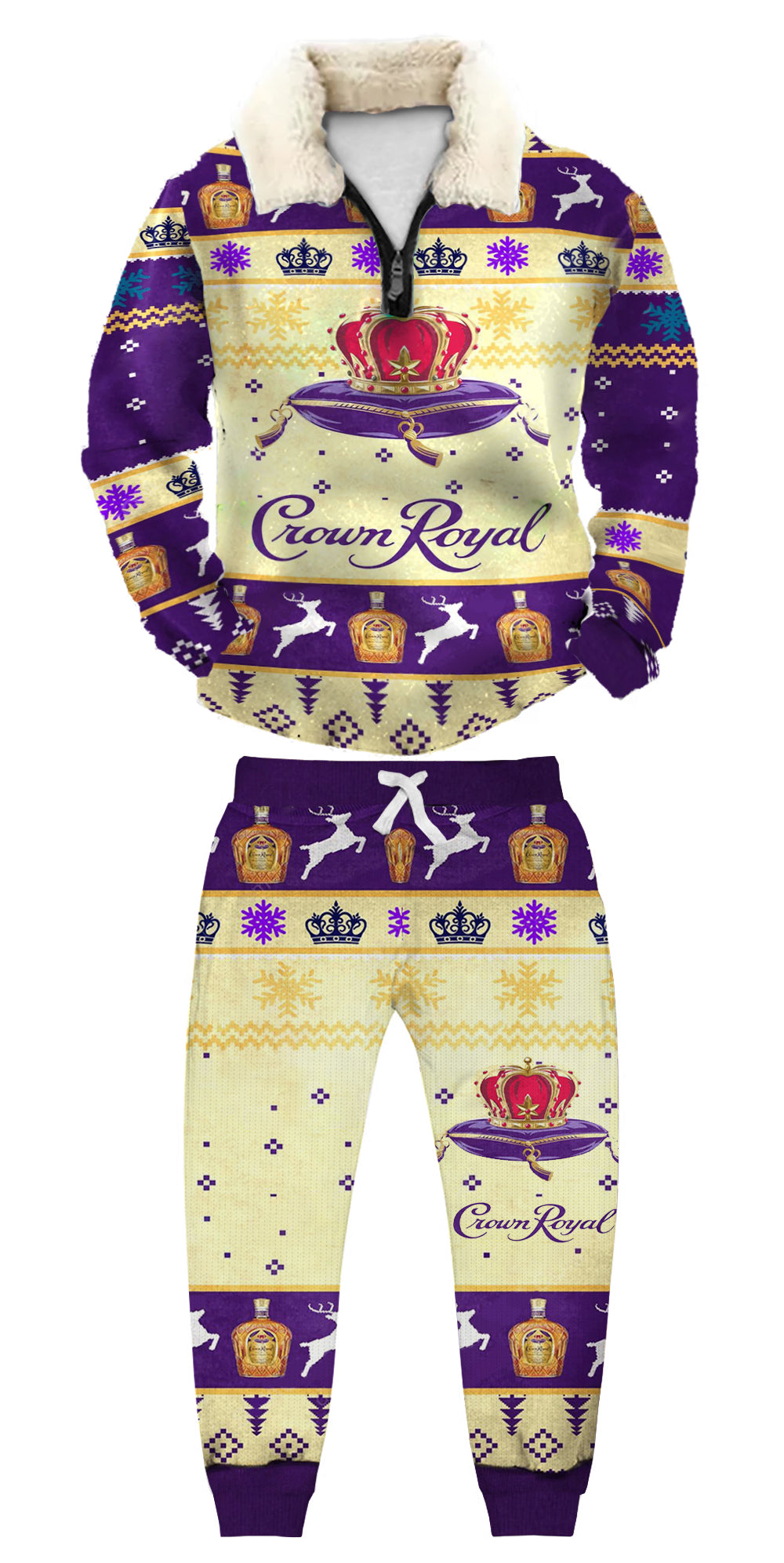 Ugly Quarter Zip Sweatshirt & Sweatpant Set 0533 - product image
