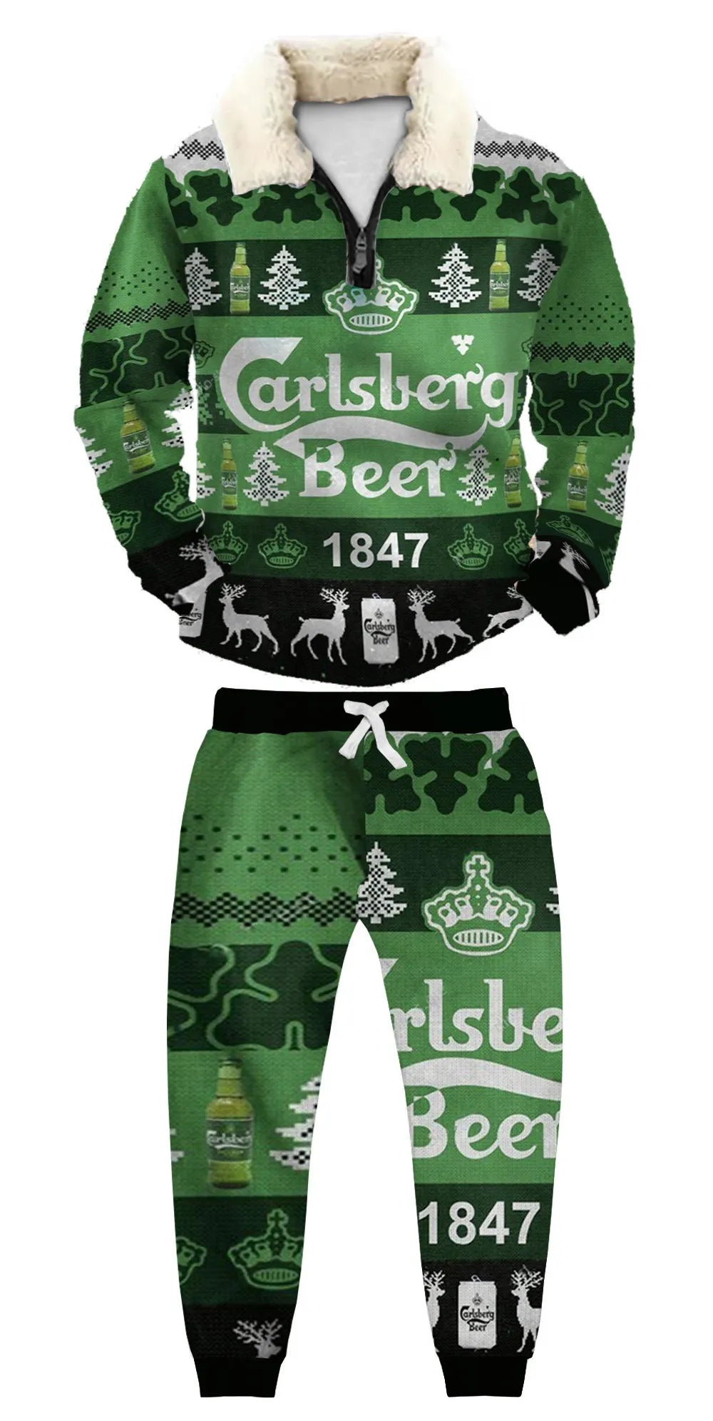 Ugly Quarter Zip Sweatshirt & Sweatpant Set d9de - product image