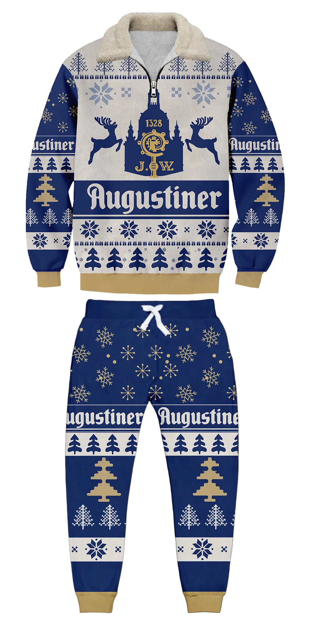 Ugly Quarter Zip Sweatshirt & Sweatpant Set 5234m - product image
