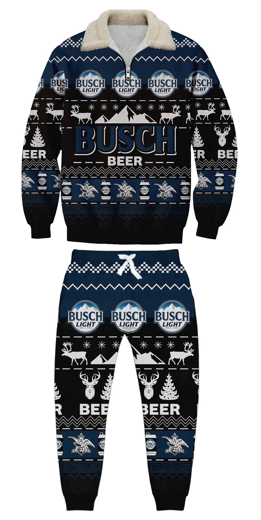 Ugly Quarter Zip Sweatshirt & Sweatpant Set 6234a - product image