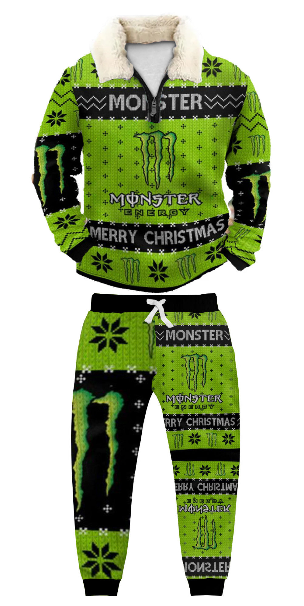 Ugly Quarter Zip Sweatshirt & Sweatpant Set e9b5 - product image