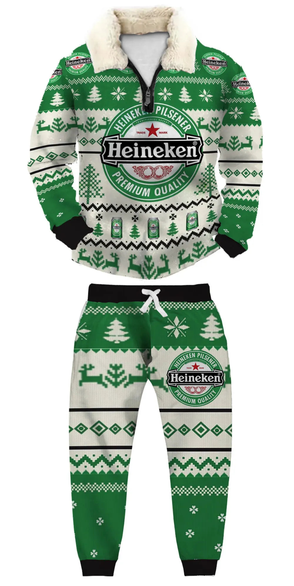 Ugly Quarter Zip Sweatshirt & Sweatpant Set be14 - product image