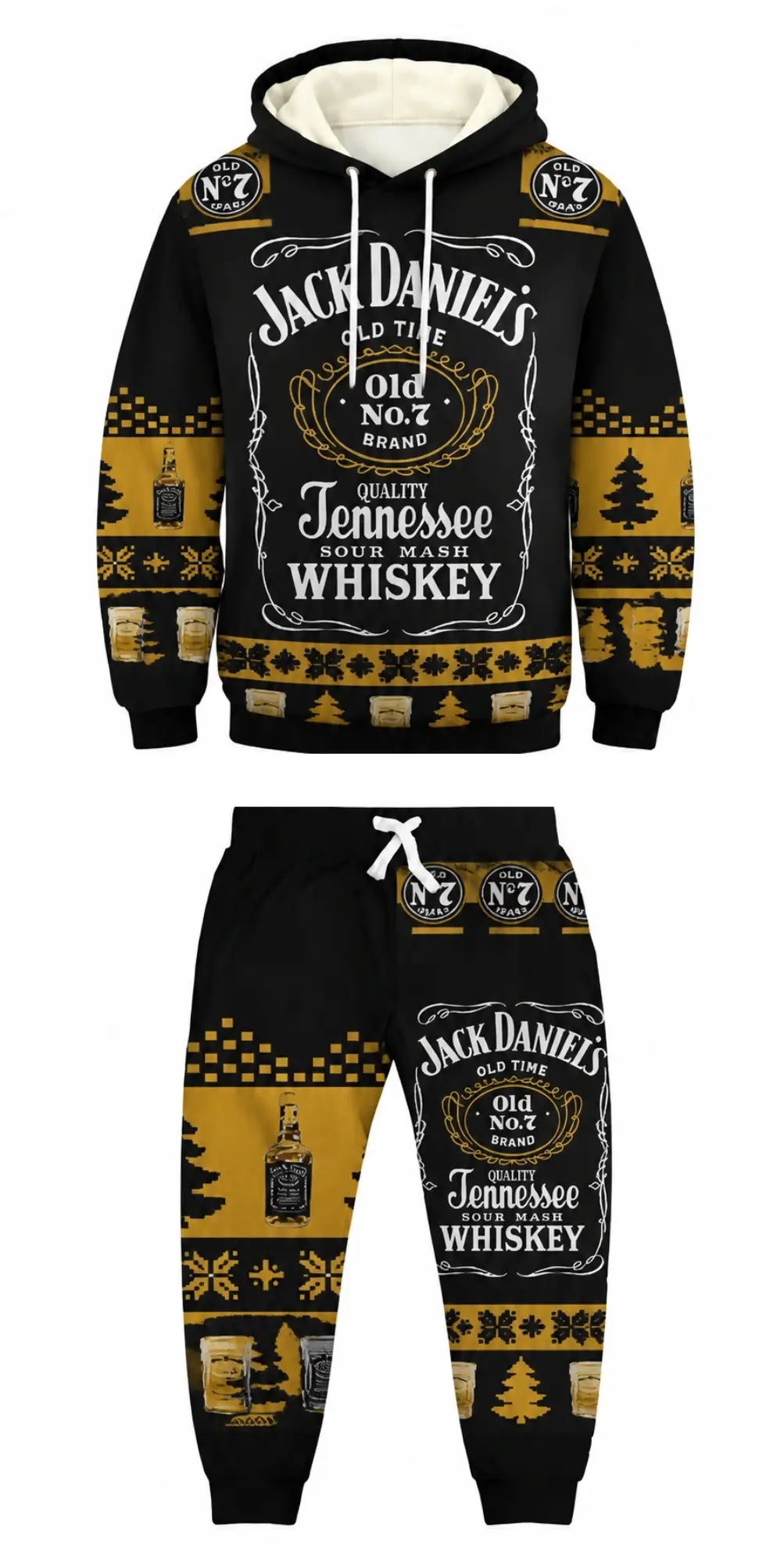 Tennessee Whiskey Ugly Pullover Hoodie & Sweatpant Set - THREADPARTY